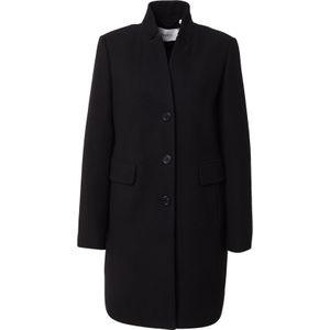 comma - Damesjas - Materiaalmix - Regular Fit - Opstaande Kraag - Knoopsluiting - Klepzakken