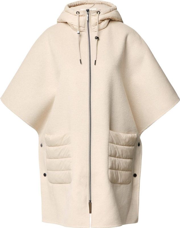 comma - Damesjack - Viscose - Recht Model - Capuchon - 1/2-Mouwen