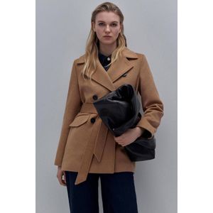 comma - Outdoor-Jacke - Halflange Blazerjas - Luxe Wolmix