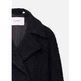 COMMA - Tussenmantel - Zwart - Klassieke Mantel - Normale Pasvorm