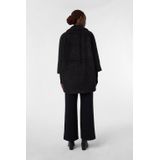COMMA - Tussenmantel - Zwart - Klassieke Mantel - Normale Pasvorm