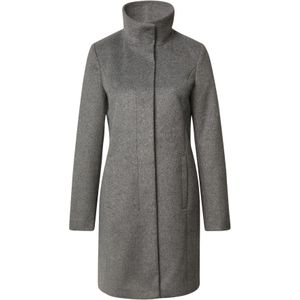 COMMA - Wintermantel - Grijs - Klassieke Mantel - Warm Gevoerd