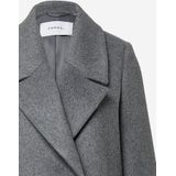 COMMA - Tussenmantel - Grijs - Klassieke Mantel - Losse Pasvorm