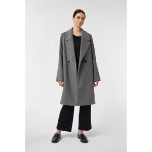 comma - Wollen Manteljas - Antraciet - Dames - Winterseizoen