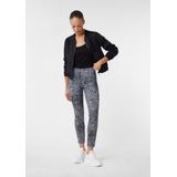 Comma - Legging - Grijs/black - Met Print All-over