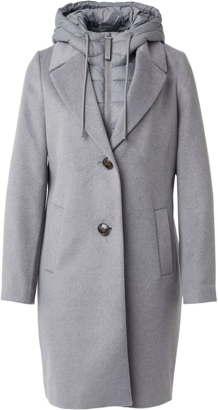 comma casual identity - Wollen Manteljas - Grijs - Dames