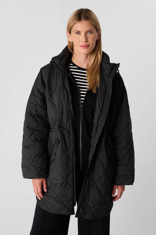 comma casual identity - Gewatteerde Jas - Zwart - Dames