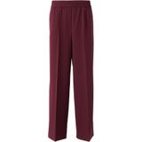 comma casual identity - Wide Leg Broek - Donkerrood - Regular Waist