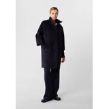 comma - Outdoor-Mantel - Wolblend - Vrouwelijk Silhouet - Geborsteld