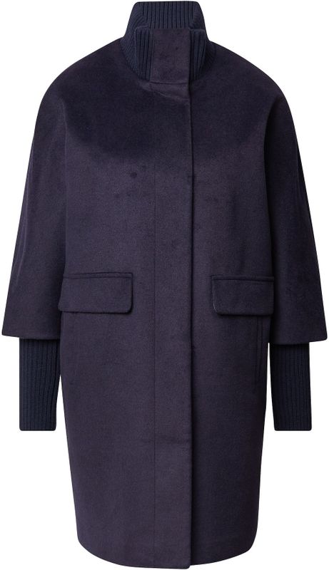 comma - Outdoor-Mantel - Wolblend - Vrouwelijk Silhouet - Geborsteld