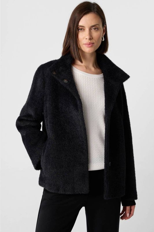 comma - Outdoor-Jacke - Cape-Stijl Jas - Zacht - 3/4 Mouwen