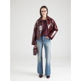 COMMA - Gebreide Trui - Wijnrood - Lange Mouw - Ronde Hals