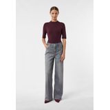 comma casual identity - Jeans - Grijs - Denim - Wide Leg - High Waist