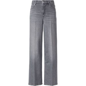 comma casual identity - Jeans - Grijs - Denim - Wide Leg - High Waist