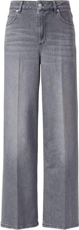 comma casual identity - Jeans - Grijs - Denim - Wide Leg - High Waist