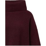 COMMA - Trui - Bordeaux - Knitwear - Wijde Pasvorm - Driekwart Mouw