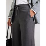 COMMA - Pantalon - Donkergrijs - Wide Leg - Mid Waist
