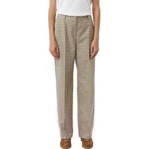 COMMA Pantalon  beige / bruin / zwart