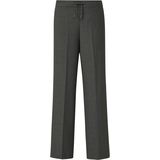 COMMA - Pantalon - Donkergrijs - Wide Leg - Mid Waist