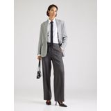 COMMA - Pantalon - Donkergrijs - Wide Leg - Mid Waist