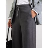 COMMA - Pantalon - Donkergrijs - Wide Leg - Mid Waist