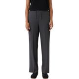 COMMA - Pantalon - Donkergrijs - Wide Leg - Mid Waist