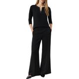 COMMA - Blouseshirt - Zwart - Driekwart Mouw - Effen