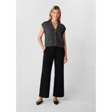 COMMA - Gebreide Bodywarmer - Antraciet