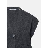 COMMA - Gebreide Bodywarmer - Antraciet