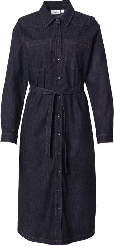 COMMA - Blousejurk - Navy - 3/4 Lengte - Lange Mouw