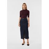 comma - Spijkerrok - Dark Blue Denim - Midi Lengte