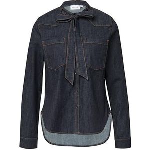 COMMA - Blouse - Navy - Klassieke Blouse - Lange Mouw