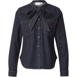 COMMA - Blouse - Navy - Klassieke Blouse - Lange Mouw