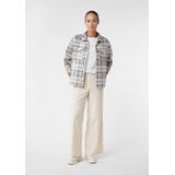 Comma Casual Identity - Corduroy Broek - Ecru - Loose Fit - Regular Waist