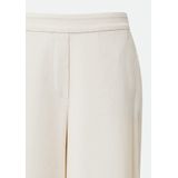 Comma Casual Identity - Corduroy Broek - Ecru - Loose Fit - Regular Waist