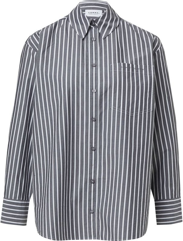 comma casual identity - Blouse - Antraciet