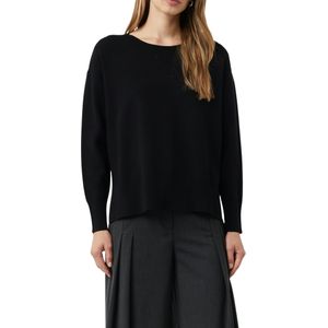 COMMA - Trui - Zwart - Gebreide Truien