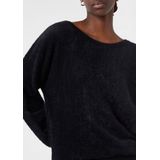 COMMA - Trui - Zwart - Knitwear - Losse Pasvorm - Lange Mouw