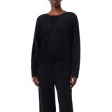 COMMA - Trui - Zwart - Knitwear - Losse Pasvorm - Lange Mouw