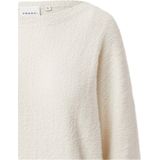 COMMA - Gebreide Trui - Crème - Losse Pasvorm - Lange Mouw