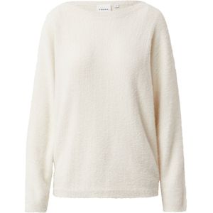 COMMA - Gebreide Trui - Crème - Losse Pasvorm - Lange Mouw