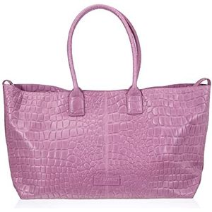 Liebeskind Berlin Croco Chelsea handtas, groot (LxBxH 63,4 cm x 17,5 cm x 41,9 cm), lavendel