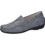 Waldlaufer - 431000 H-Harriet - Instappers - Blauw - Glad Leer - Rubber Zool