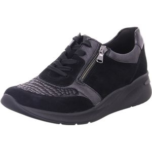 Waldläufer Orthotritt Dames Sneaker - 715H02-400-001 Zwart - Wijdte H - Maat 4½ (37.5)