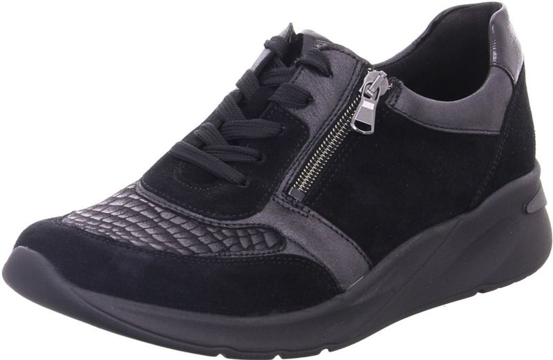 Waldläufer - 715H02 - Veterschoenen - Schwarz - Leer