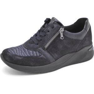Waldläufer - 715H02-400-194 Sneaker - Blauw - Nubuck Leer en Stretch