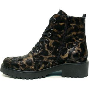 Waldläufer 716801 Enkellaarsjes Dames - Leopard - Maat 37,5