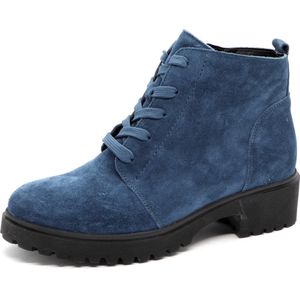 Waldläufer - H-Luise - Dames Laars - Blauw - Leer