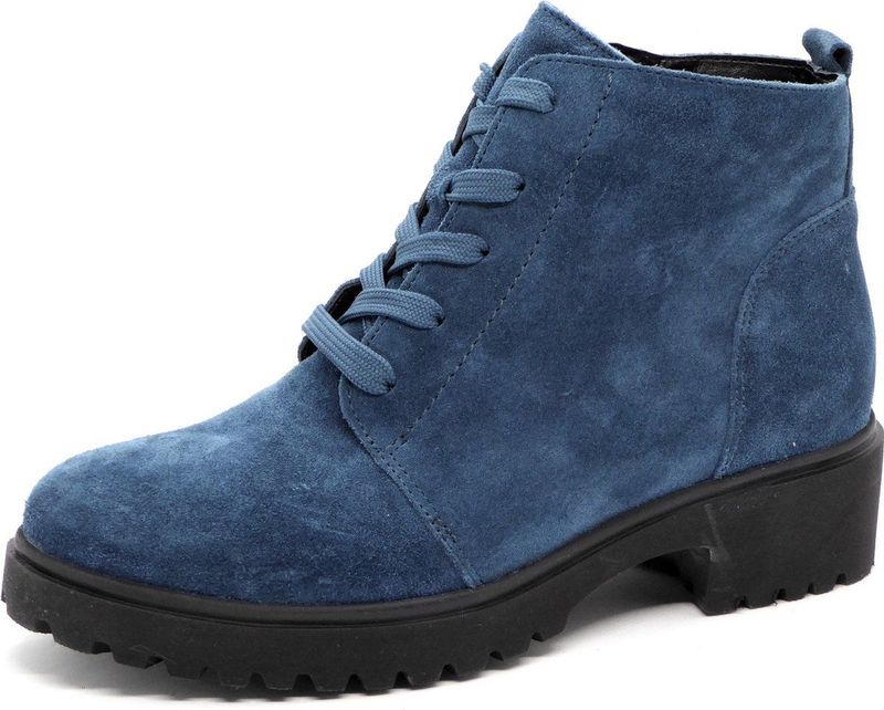 Waldläufer - H-Luise - Dames Laars - Blauw - Leer