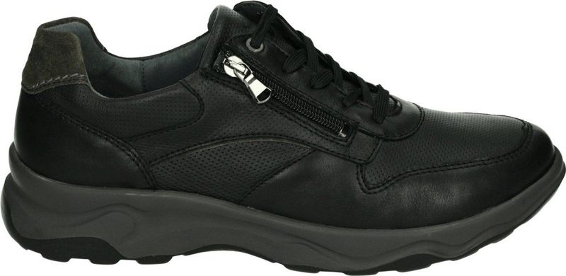 Waldläufer - 718006 - Veterschoenen - Zwart - Leer